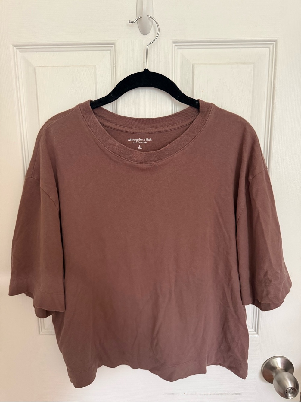 Abercrombie & Fitch Women's Mauve-Brown Short Sleeve Tee - Picture 1 of 2